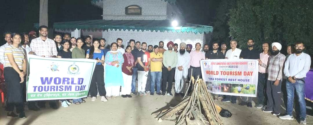 Organized night camping on the occasion of "World Tourism Day" with joint efforts